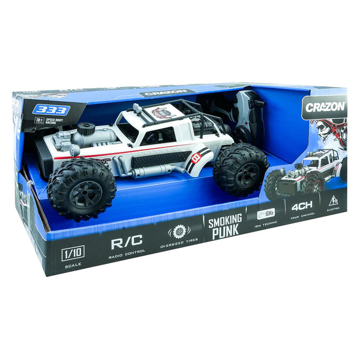 Crazon Smoking Punk High Speed ??Remote Control Car 1:12 (White)