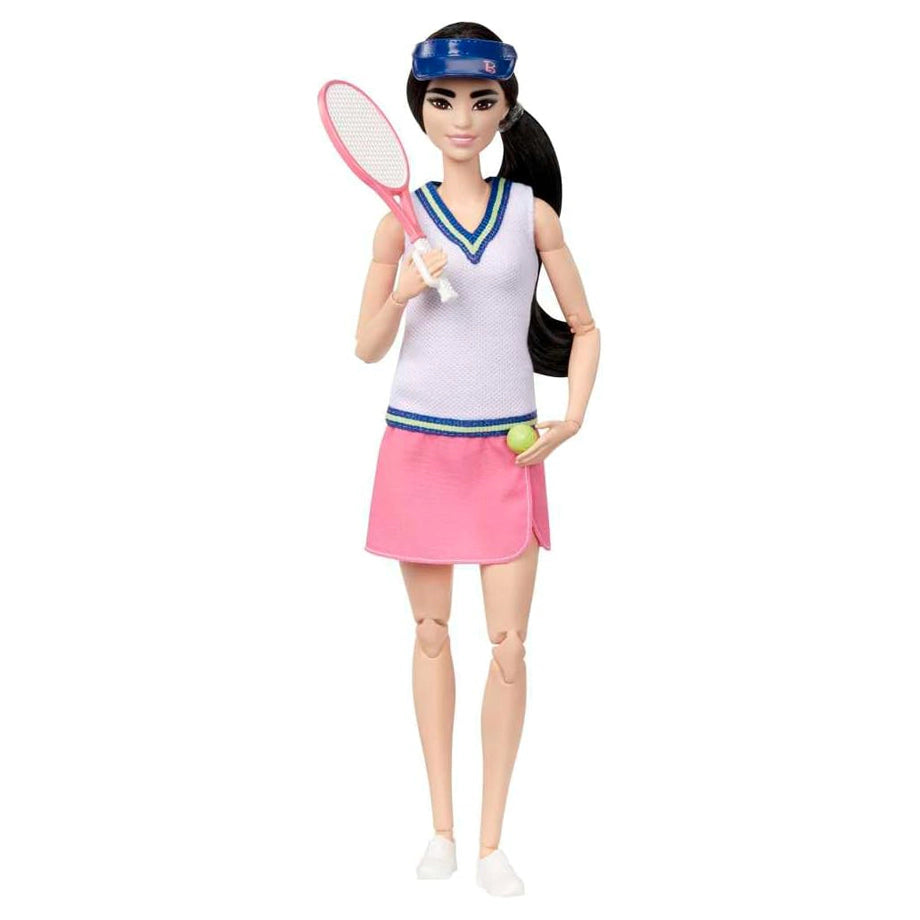 Barbie Made to Move Career Tennis Player Doll with Racket and Ball (30 cm)