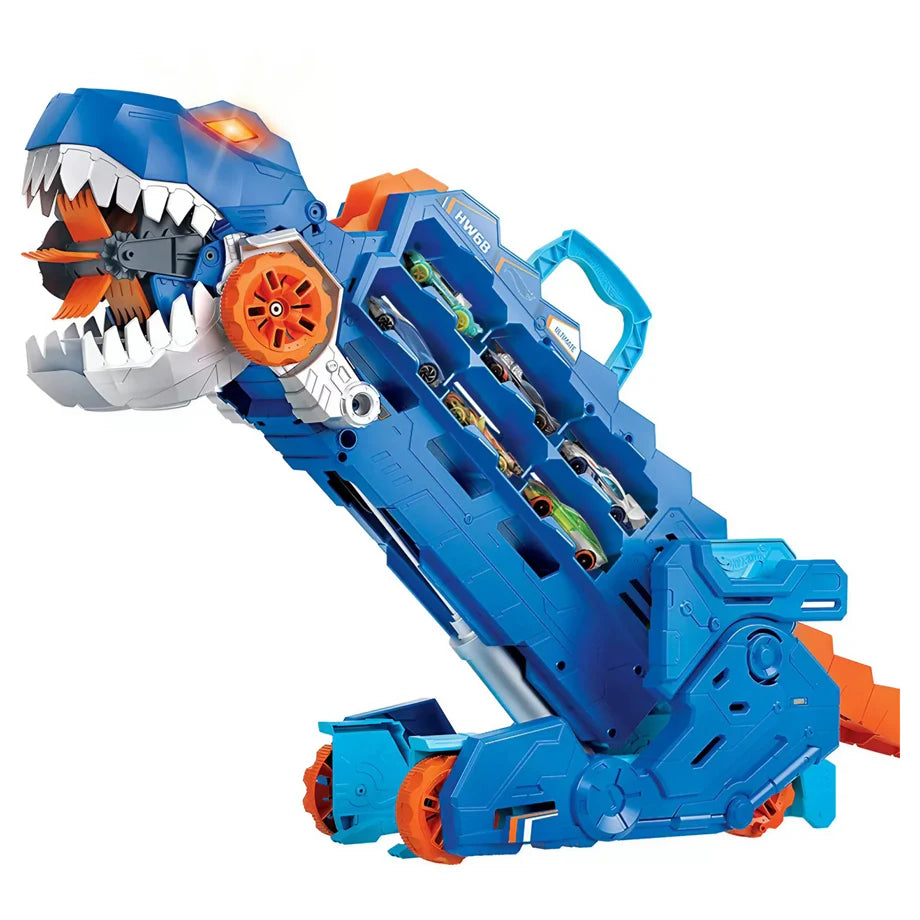 Hot Wheels City Ultimate T-Rex Transporter Hauler Set