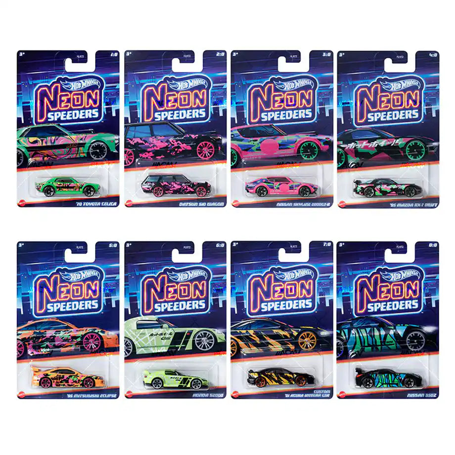 Hot Wheels Neon Speeders Die-Cast Car (Assorted)