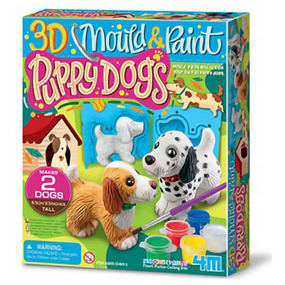 4M Mould & Paint 3D Puppy Dogs