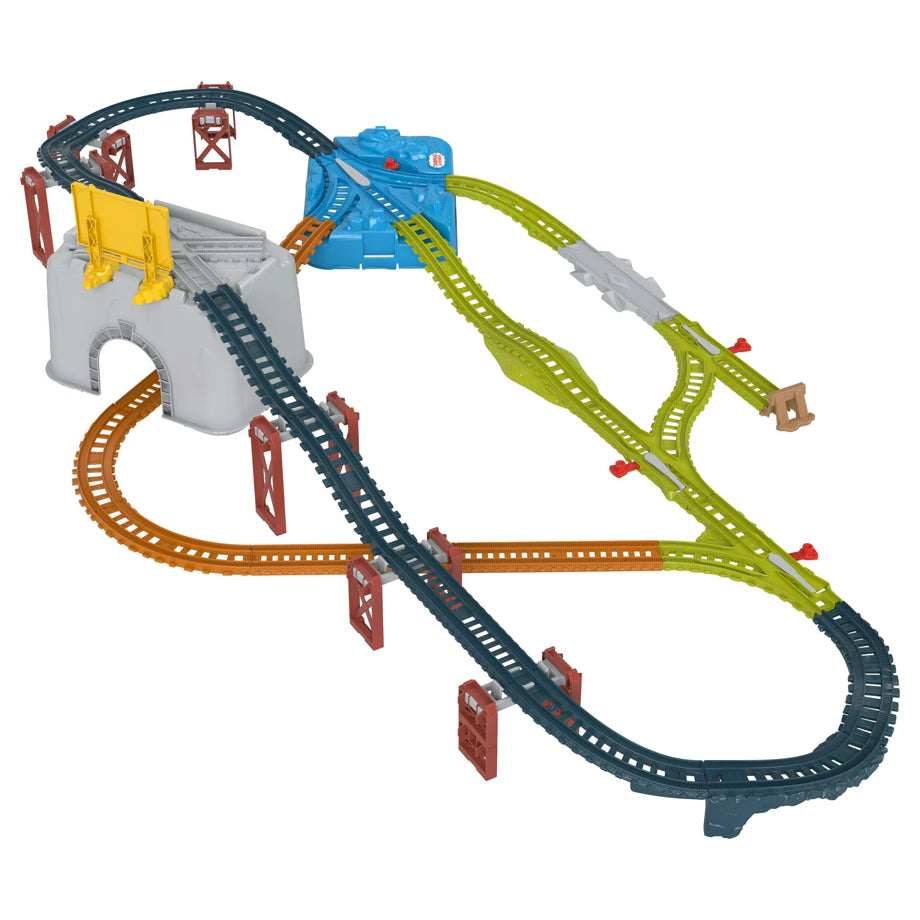 Fisher-Price Thomas & Friends Build-and-Play Train Track Set with Storage Bucket