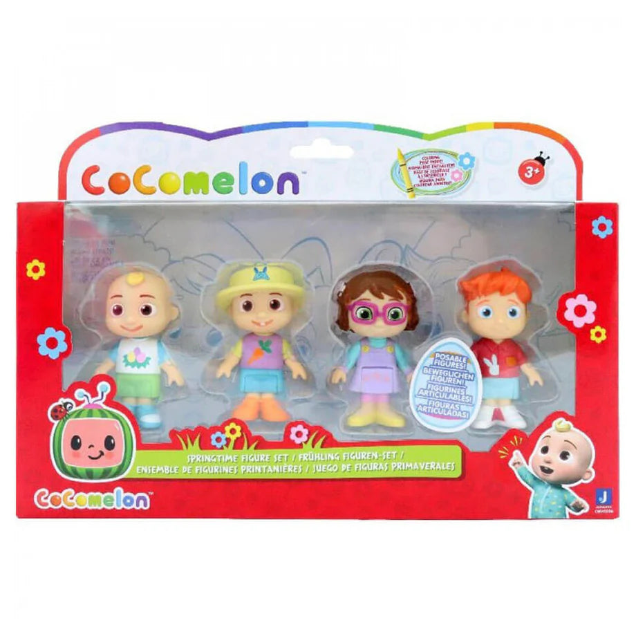 Cocomelon Spring Time Figure Set (Assorted, 4 Pack)