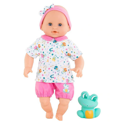 Corolle Oceane Bath Baby Doll with Rubber Frog Bath Toy (30 cm)