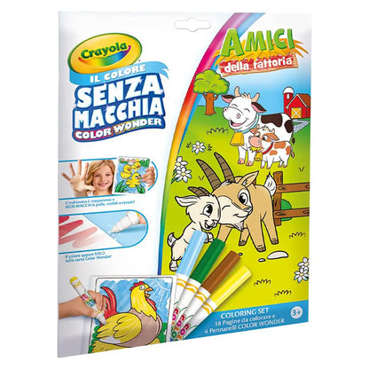 Crayola Color Wonder Mess Free Animal Friends Coloring Pages & Markers