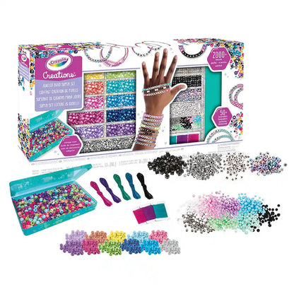 Crayola Creations Jeweled Letters & Beads Super Set (2000+ Pieces)