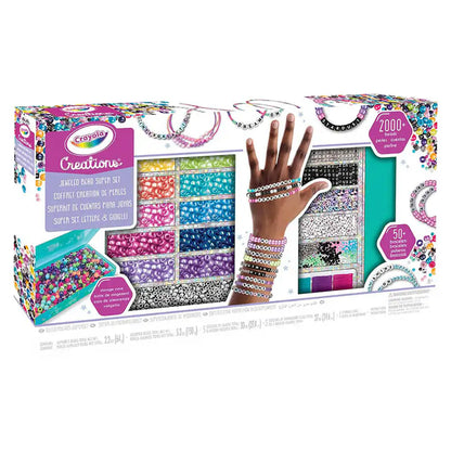 Crayola Creations Jeweled Letters & Beads Super Set (2000+ Pieces)