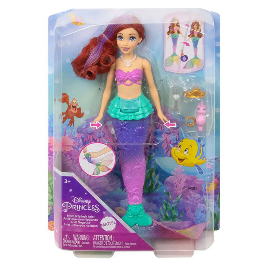 Disney Princess Swim & Splash Ariel Color Change Ariel Doll (30 cm)