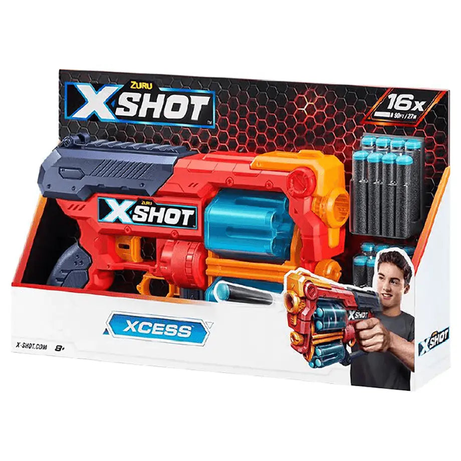 X-Shot Tk-12 Excel Xcess Blaster With 16 Darts