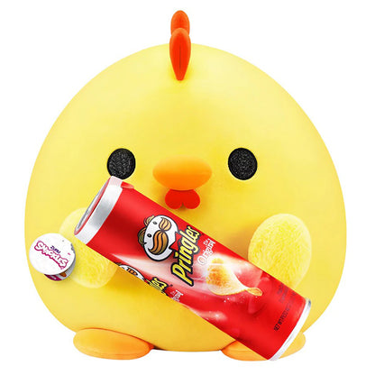 Snackles Chicken Holding the Original Pringles Plush Toy (35 cm)