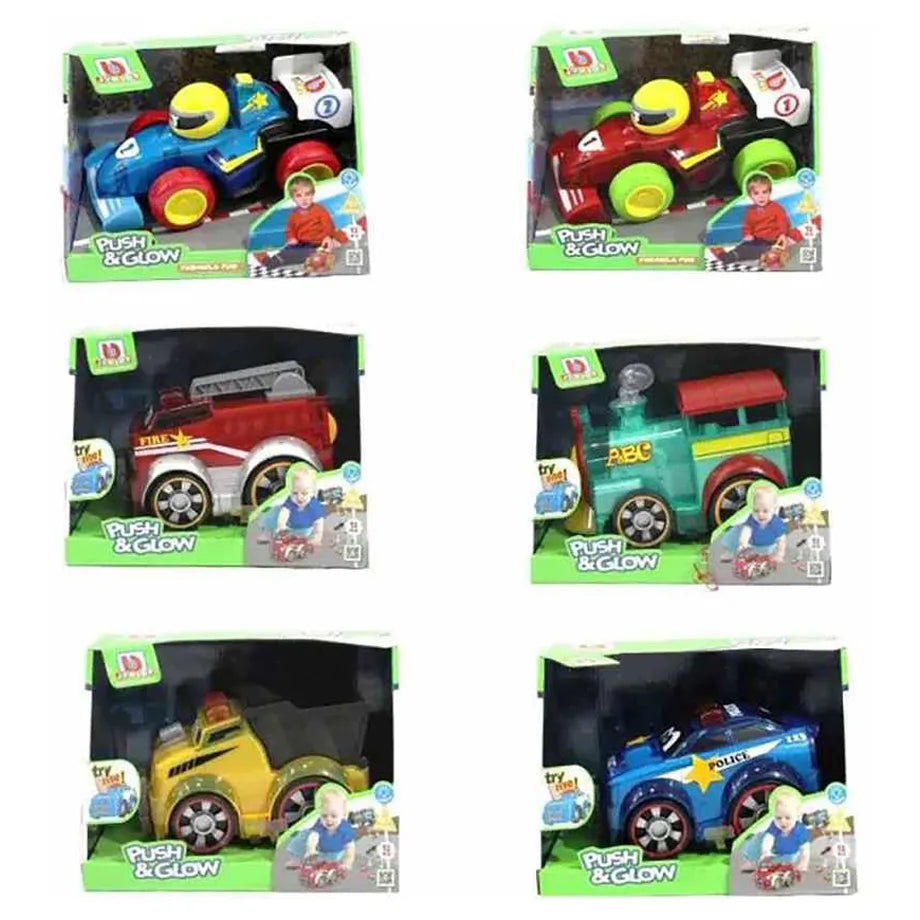BB Junior Push & Glow Vehicle (Assorted)