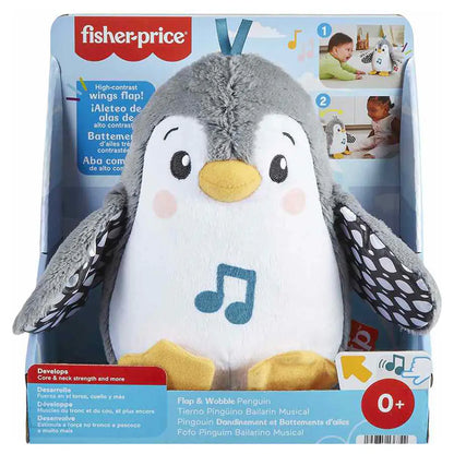 Fisher-Price Flap & Wobble Penguin Musical Plush Toy