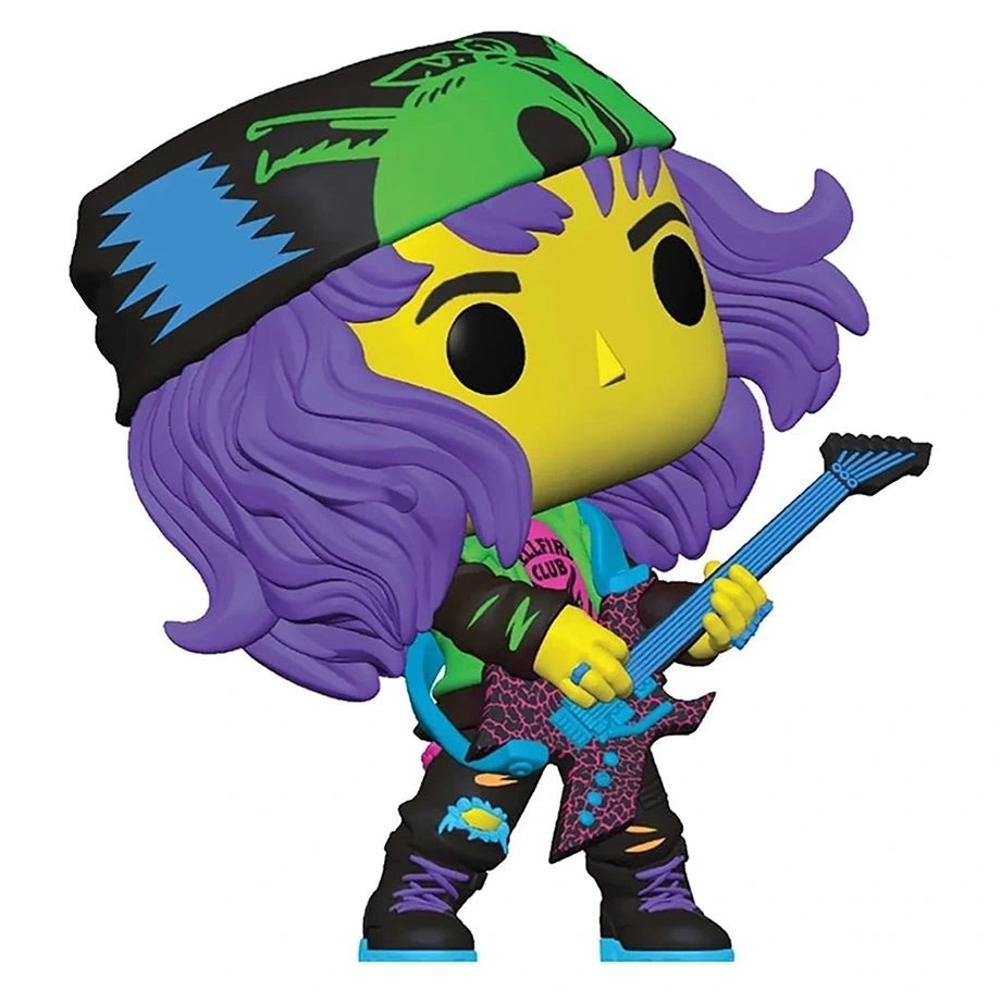 POP TV Stranger Things S4 Eddie with Guitar Blacklight Vinyl Figure (10 cm)