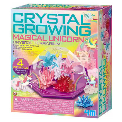 4M Crystal Terrarium Magical Unicorn Crystal Growing Kit (6 Pieces)