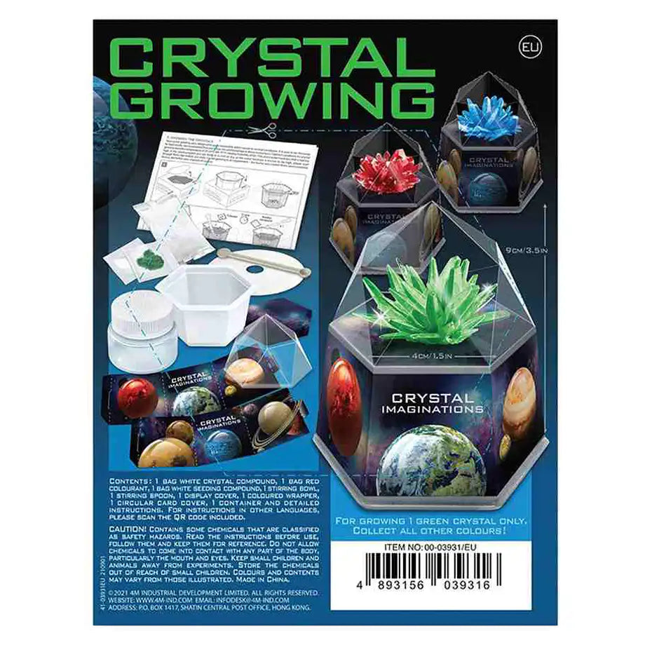 4M Crystal Imaginations Space Gem Crystal Growing Kit (Green)