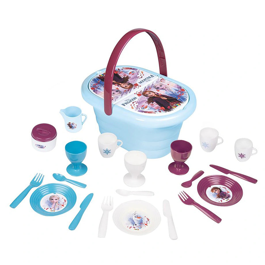 Disney Frozen Picnic Basket Set (21 Pieces)