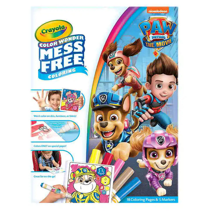 Crayola PAW Patrol Color Wonder Mess Free Metallic Coloring Pages & Ma ...