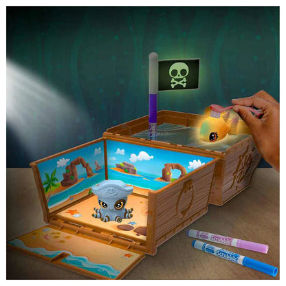 Crayola Scribble Scrubbie Glow-in-the-Dark Ocean Pets Treasure Chest Playset