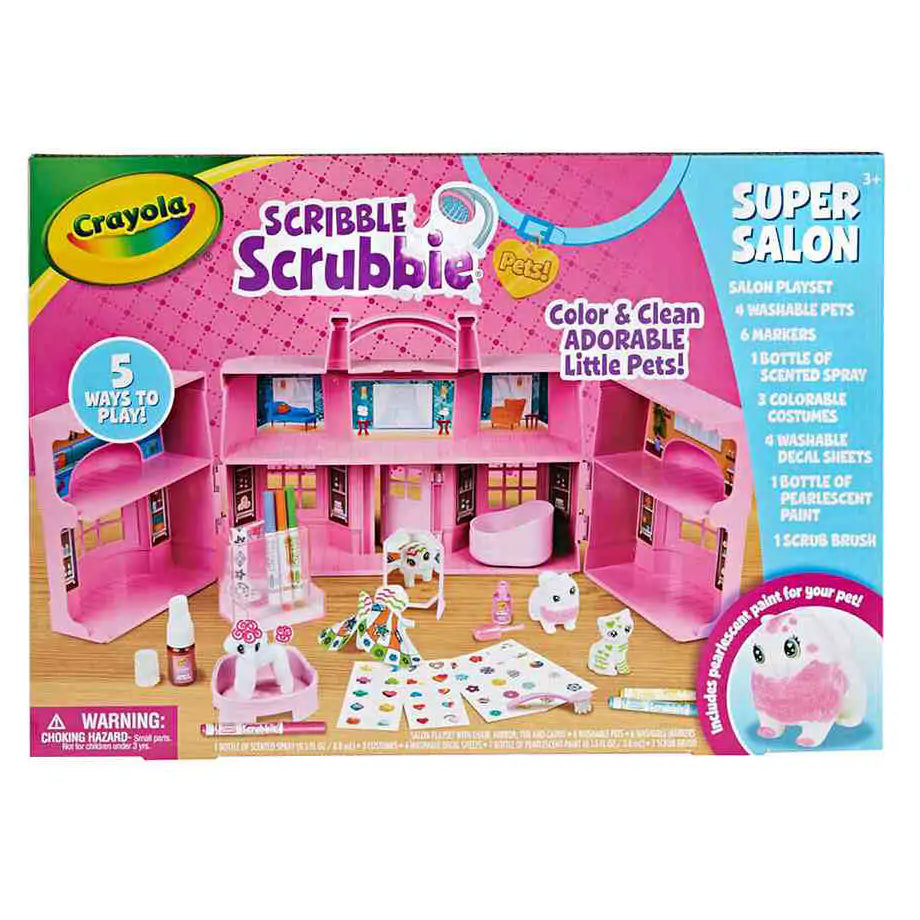 Crayola Scribble Scrubbie Pets Super Salon Playset