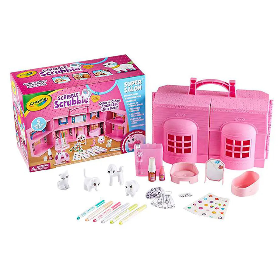 Crayola Scribble Scrubbie Pets Super Salon Playset