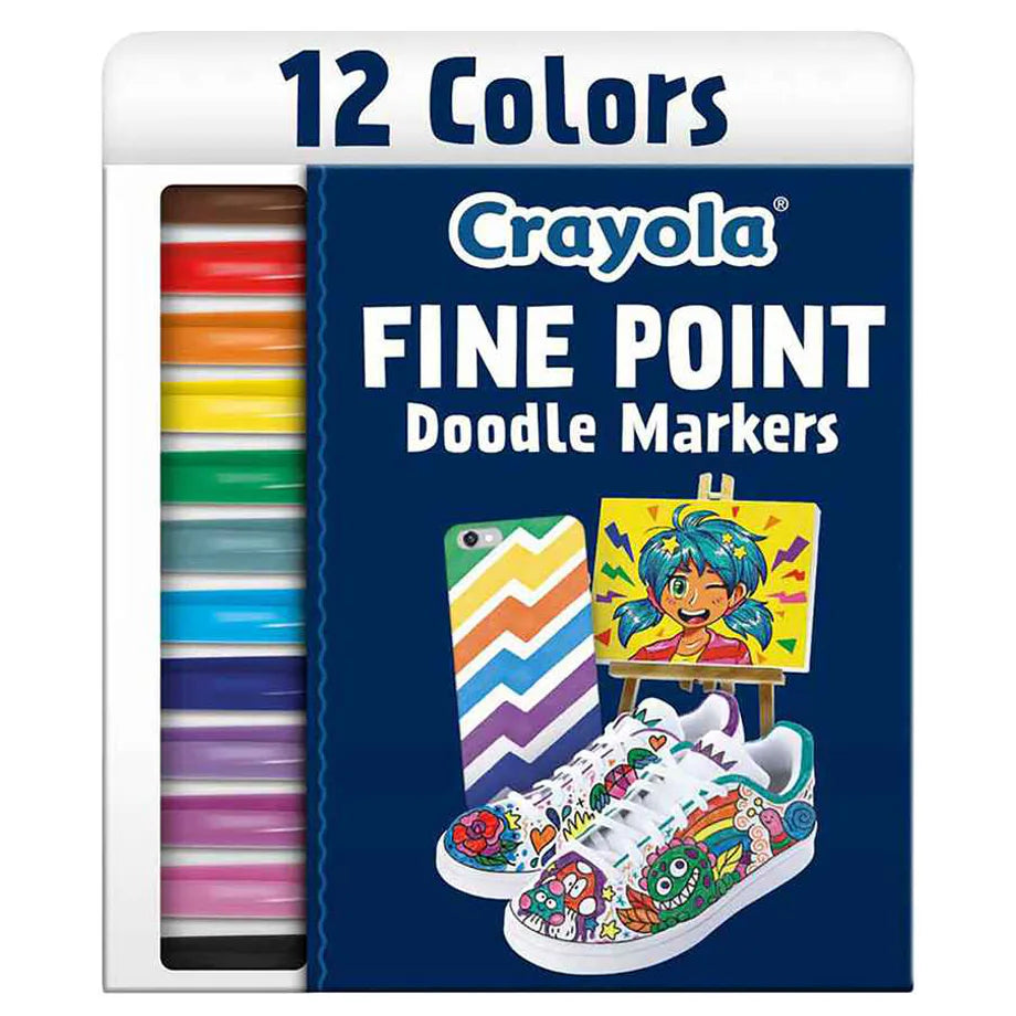Crayola Fine Point Doodle Markers (12 Count)