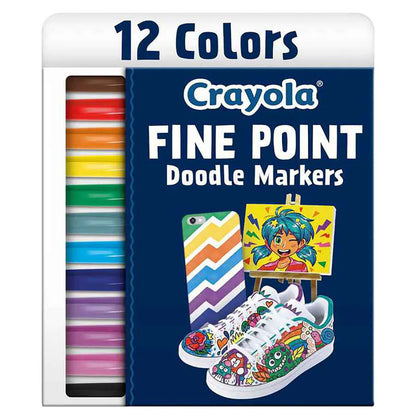 Crayola Fine Point Doodle Markers (12 Count)