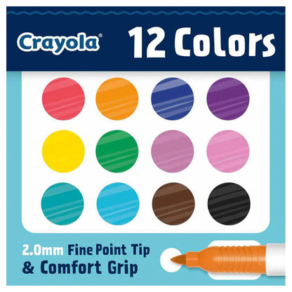 Crayola Fine Point Doodle Markers (12 Count)