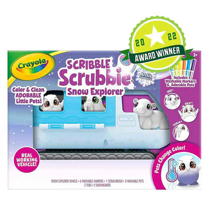 Crayola Scribble Scrubbie Snow Explorer Pets with Vehicle