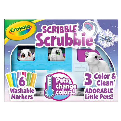 Crayola Scribble Scrubbie Snow Explorer Pets with Vehicle