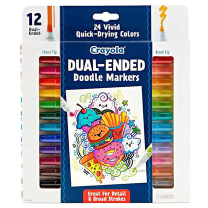 Crayola Dual Ended Doodle Markers (12 Count)