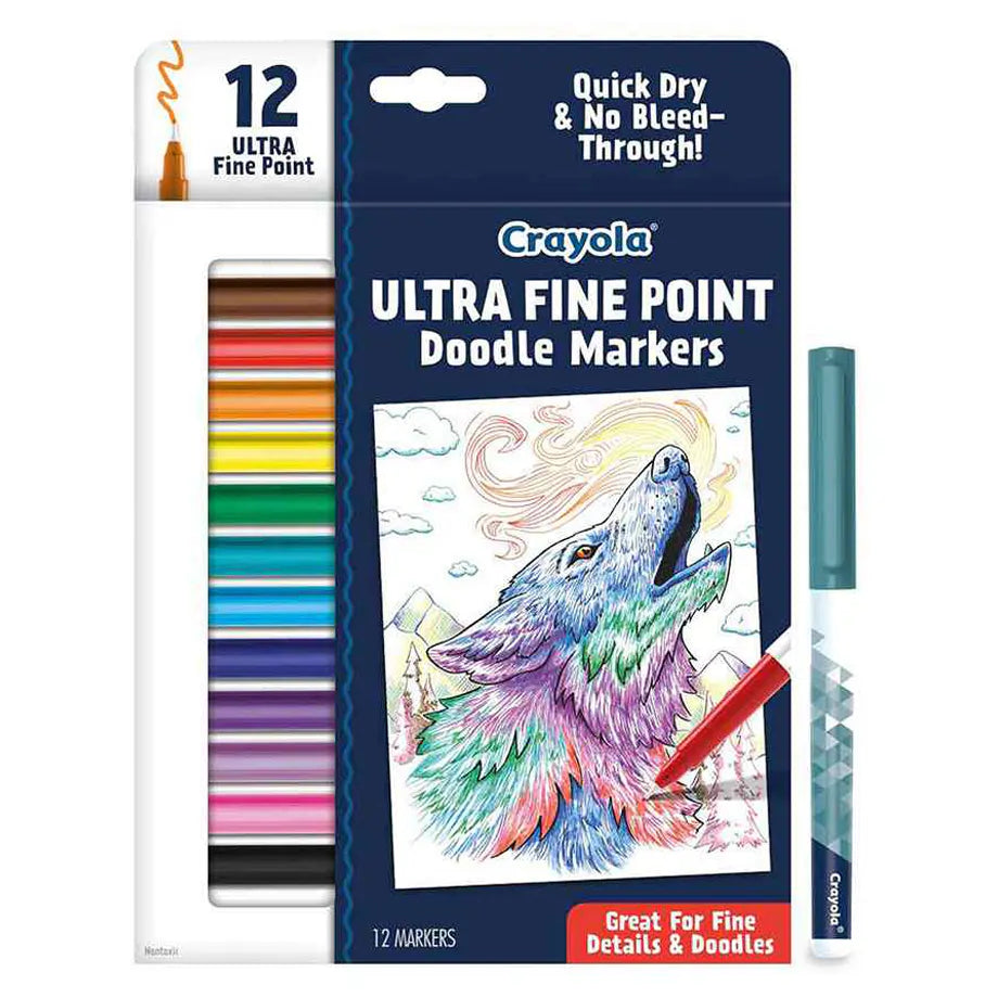 Crayola Ultra Fine Point Doodle Markers (12 Count)