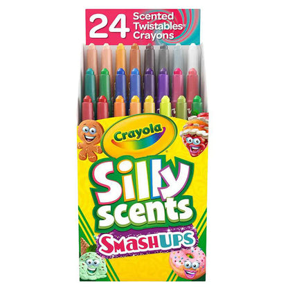 Crayola Silly Scents Smash Ups Mini Twistables Crayon (24 Pieces)