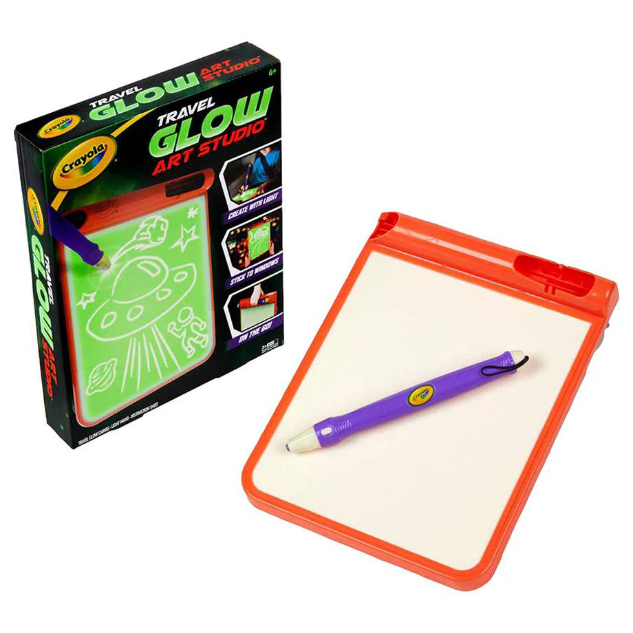 Crayola Glow Art Studio with Glow-in-the-Dark Canvas (21.5 x 25 cm)