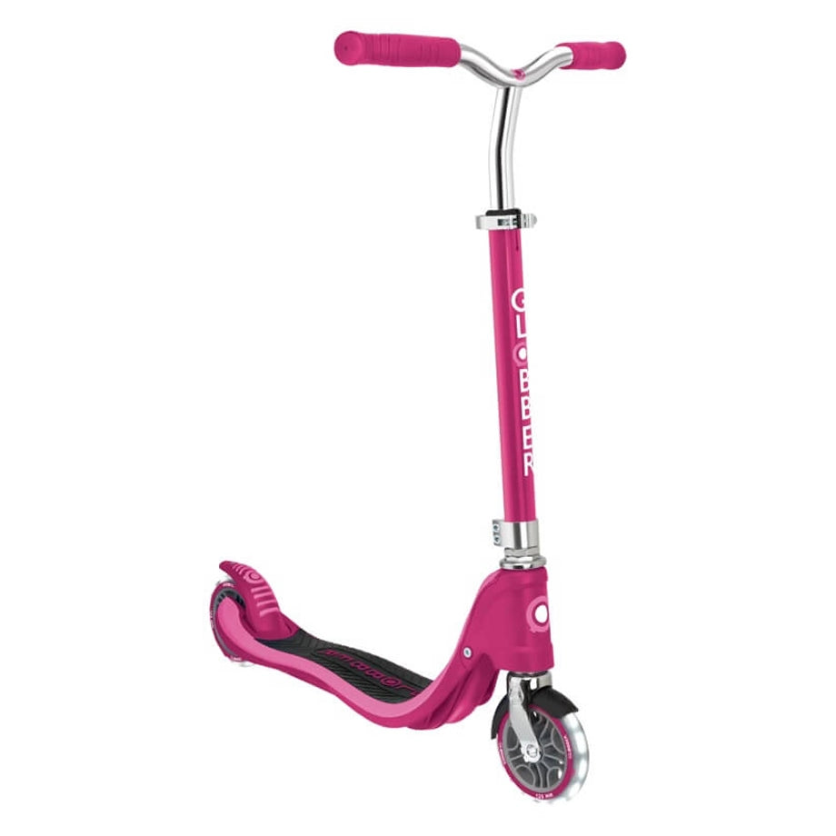 Globber Flow 125 Lights Kick Scooter (Ruby)