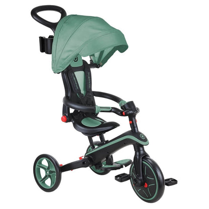 Globber Explorer Foldable 4-in-1 Trike (Olive)