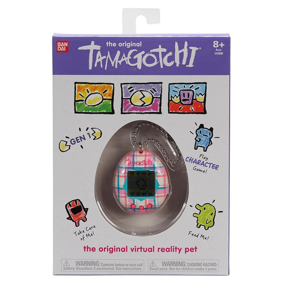 Bandai Namco Tamagotchi Connection Gen 1 Original Virtual Reality Pet (Plaid)