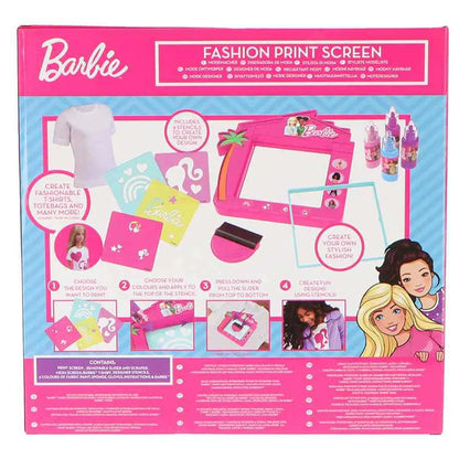 Barbie Fashion Print Screen with Doll
