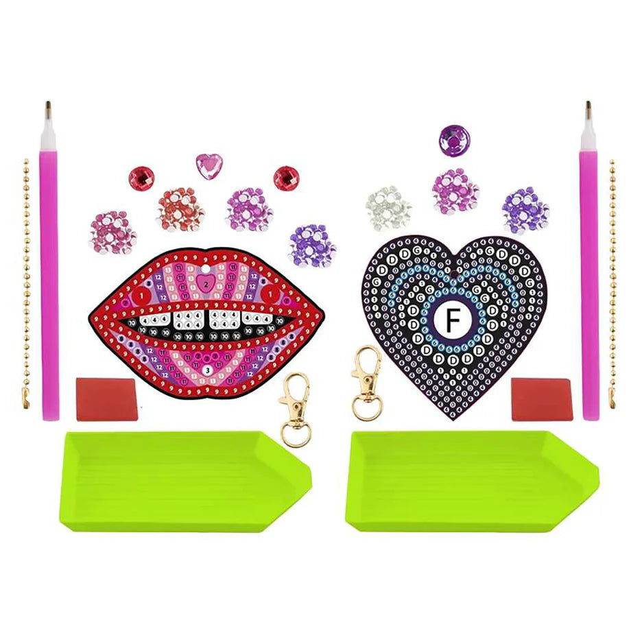Grafix Besties DIY Diamond Painting Keyring (Assorted)