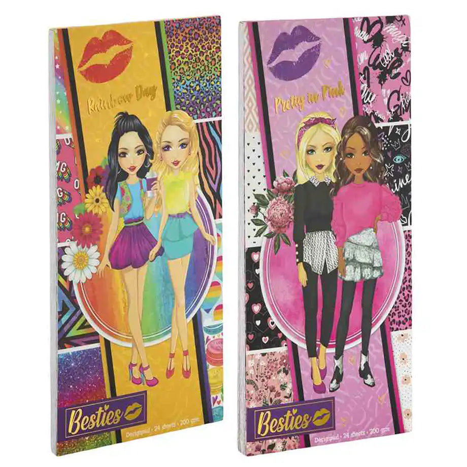 Grafix Besties Design Drawing Notepad (24 Pages)
