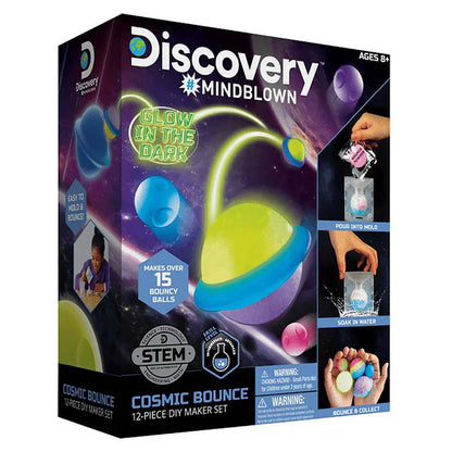 Discovery Mindblown Glow-in-the-Dark Cosmic Bounce DIY Maker Set (12 Pieces)