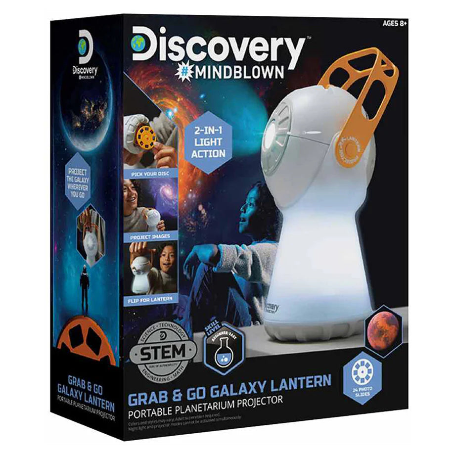 Discovery Mindblown Grab & Go Galaxy Lantern Portable Planetarium Projector