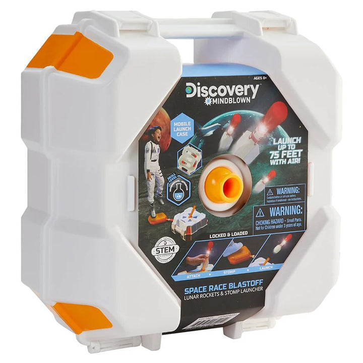 Discovery Mindblown Space Race Blastoff Lunar Rockets & Stomp Launcher Set