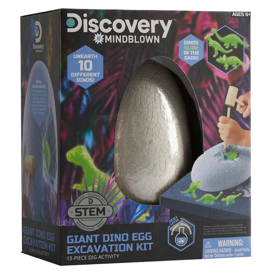 Discovery Mindblown Gaint Dino Egg Excavation Kit (13 Pieces)