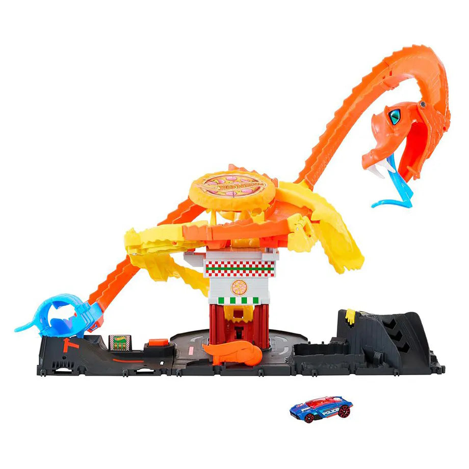 Hot Wheels City Pizza Slam Cobra Attack 2024 Playset