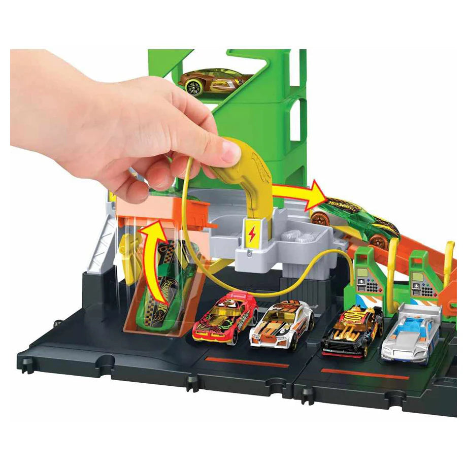 Hot Wheels City Let’s Race Super Recharge Fuel Station Playset