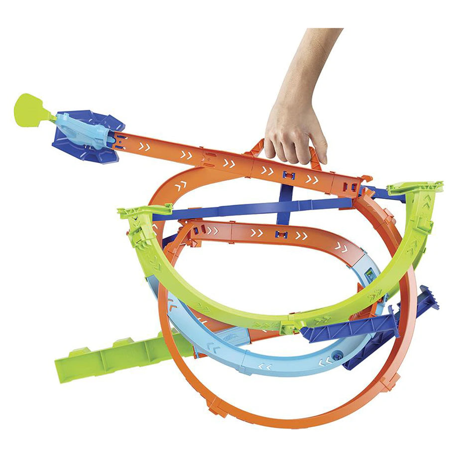 Hot Wheels Action Let’s Race Loop Cyclone Challenge Track Playset with Car