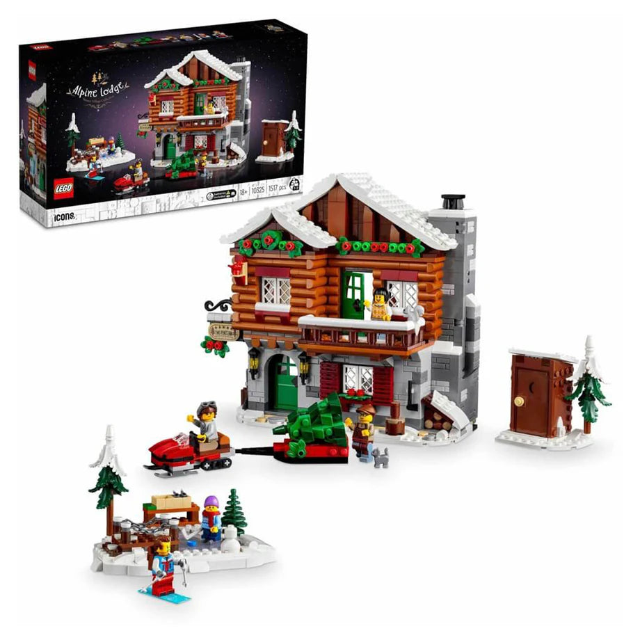 LEGO Icons Alpine Lodge Building Set (1,517 Pieces)