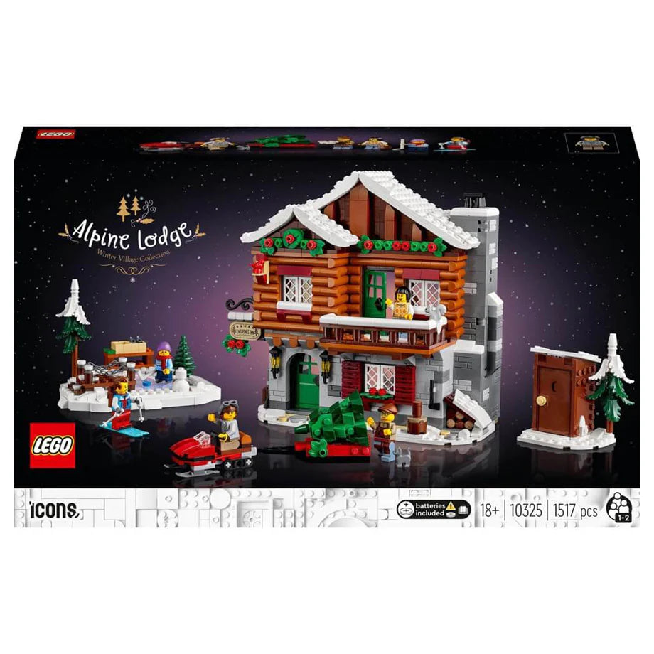 LEGO Icons Alpine Lodge Building Set (1,517 Pieces)