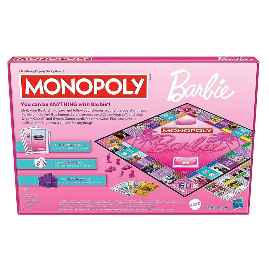 Hasbro Gaming Monopoly Barbie Board Game