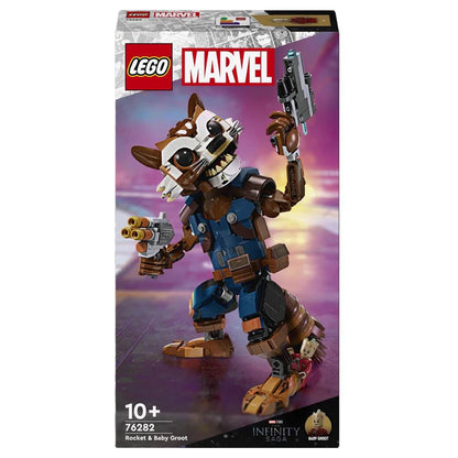 LEGO Marvel Rocket & Baby Groot Building Set (566 Pieces)